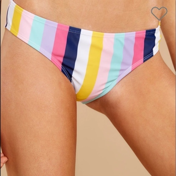 NWT Sweet Like Candy Stripe Bikini Bottom - Picture 3 of 5
